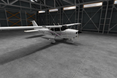 Airplane VR tour for the pilot school